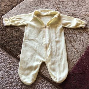 Yellow flannel sleeper